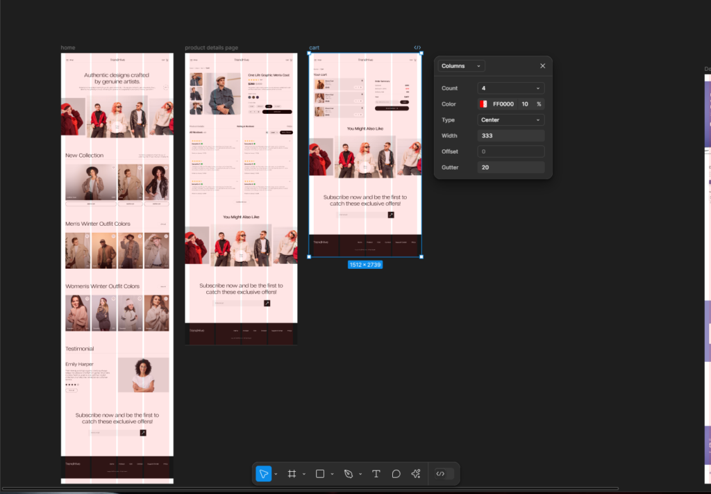 minimal ui ux design for ecommerce design system