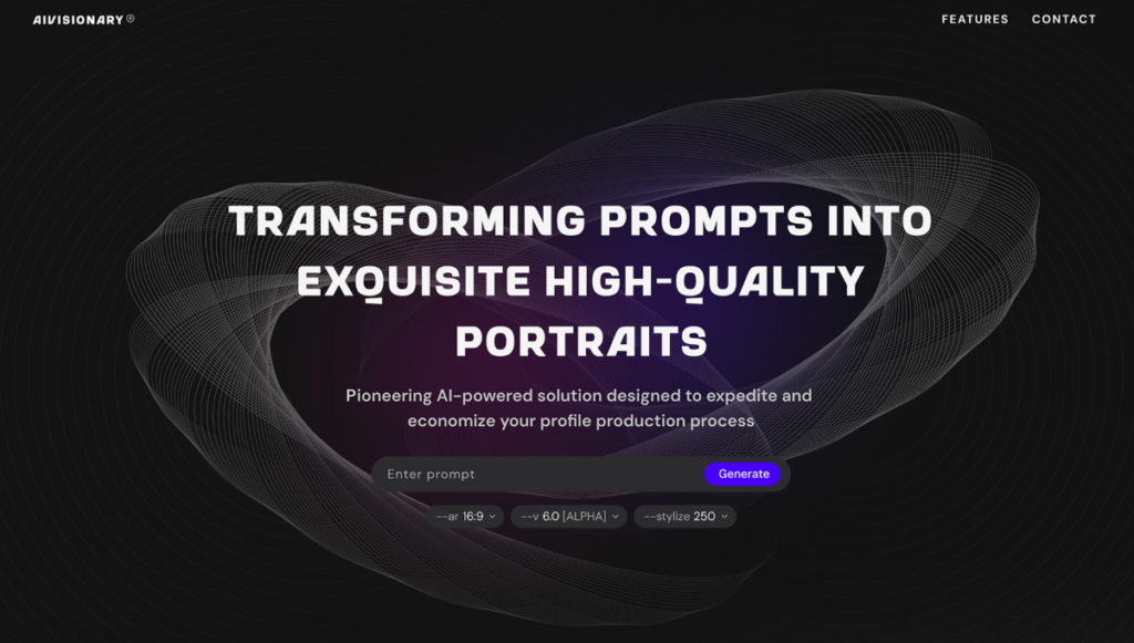 prompt/text to image tool ui ux designing in figma