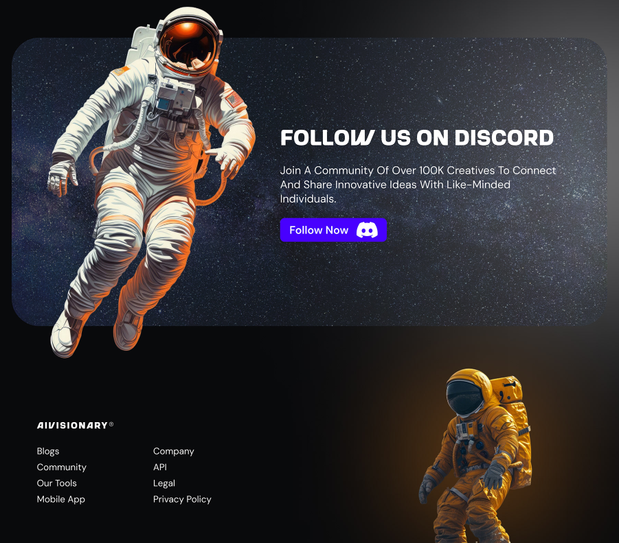 UI/UX Design of an AI Generated Art Landing Page in Figma