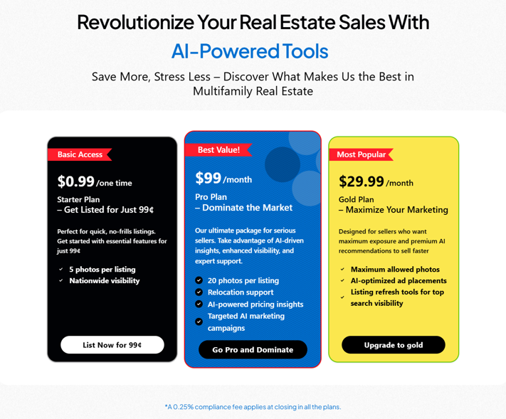 Minneapolis website old pricing section
