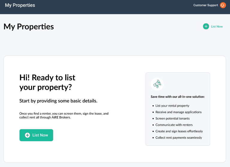 Property listing website UI/UX designing in Figma