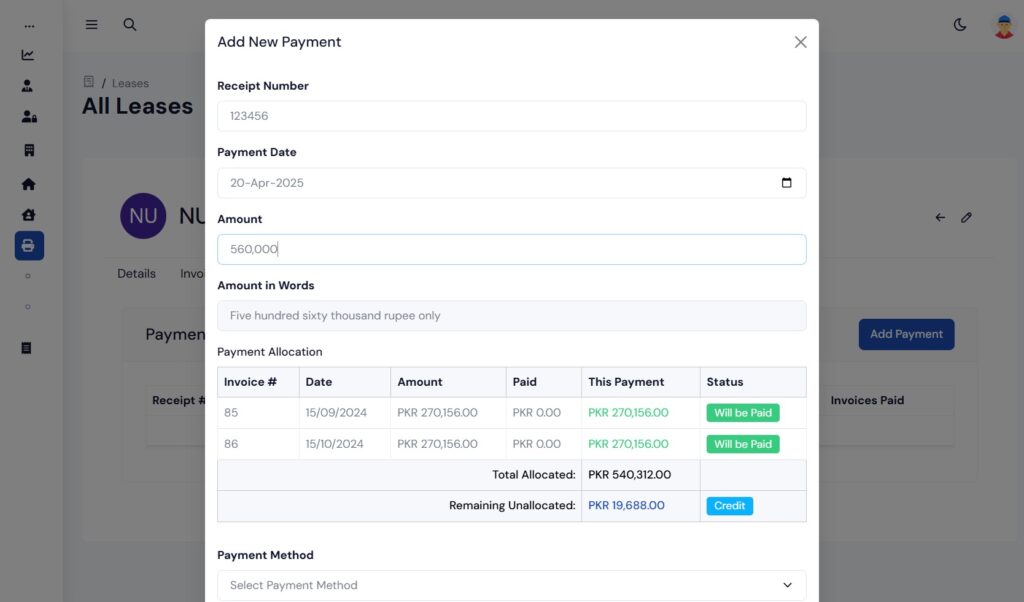UX enhancements for rental payments