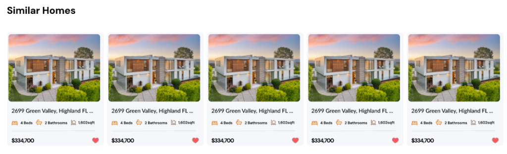 real estate homes ui/ux designing in figma