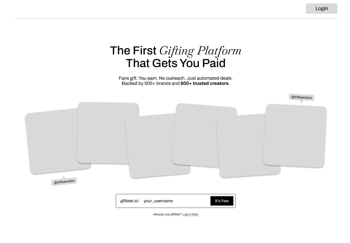 gifting app for athletes