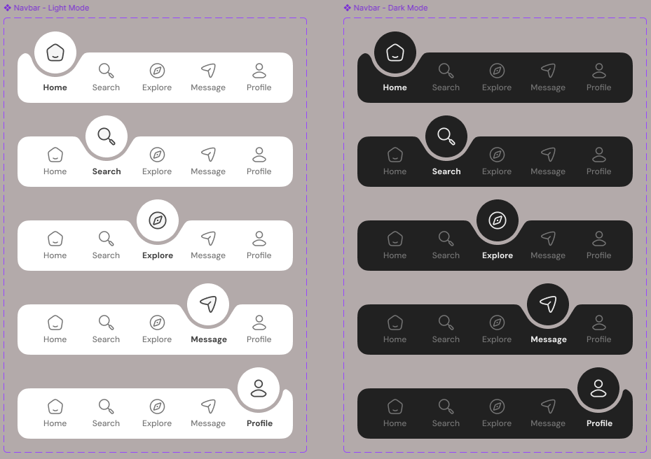 Mobile App Navbars